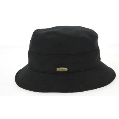 Gabria Wool & Cashmere Bucket Hat in Black - Traclet  Reference: 8442 | Traclet Hat Shop