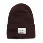 The Uniform Burgundy Beanie- Coal
