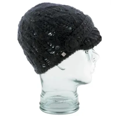 The Madison Black Beanie Cap - Coal Reference: 4176 | Traclet Hat Shop