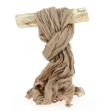 Camel Cotton Twisted Cheche - Traclet Reference: 2758 | Traclet Hat Shop