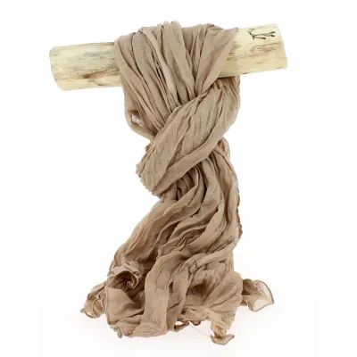Chèche Torsade Camel Coton - Traclet Reference : 2758 | Chapellerie Traclet