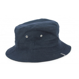 Navy Blue Cotton Bucket Hat - Large Size