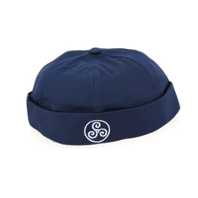 Navy Cotton Docker Beanie Triskel - Traclet Reference: 9795 | Traclet Hat Shop