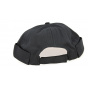 Black Cotton Docker Beanie with Triskelion - Traclet