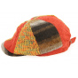 Orange Patchwork Duck Bill Cap - Traclet