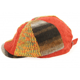 Casquette Bec de Canard Patchwork Marron- Traclet