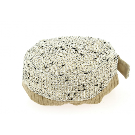 Casquette Cubaine Chinée Beige- Traclet  Casquette Cubaine Chinée Beige- Traclet