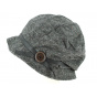 Dark Gray Olivia Cloche Hat - Traclet