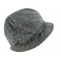 Dark Gray Olivia Cloche Hat - Traclet