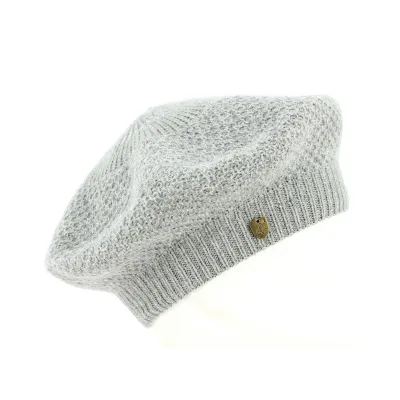 Gray Angora Honeycomb Beret - Traclet  Reference: 631 | Traclet Hat Shop
