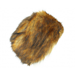 Brown Faux Fur Toque with Fleece Lining - Traclet