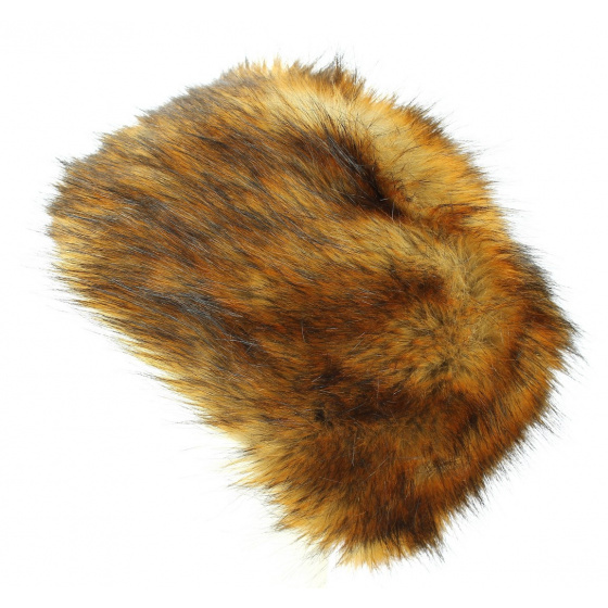Brown Faux Fur Toque with Fleece Lining - Traclet