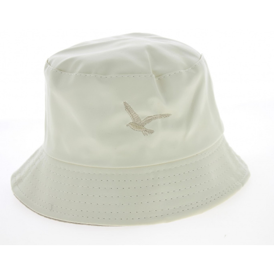Seagull Rain Bucket Hat Ivory - Traclet