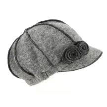 Casquette Gavroche Grise Laine- Traclet Reference : 5393 | Chapellerie Traclet