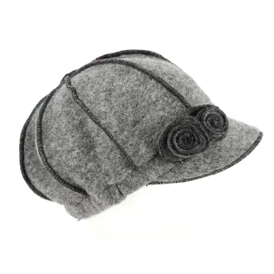 Casquette Gavroche Grise Laine- Traclet Reference : 5393 | Chapellerie Traclet