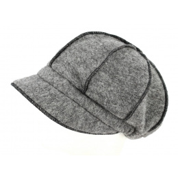 Gavroche Cap Grey Wool Traclet