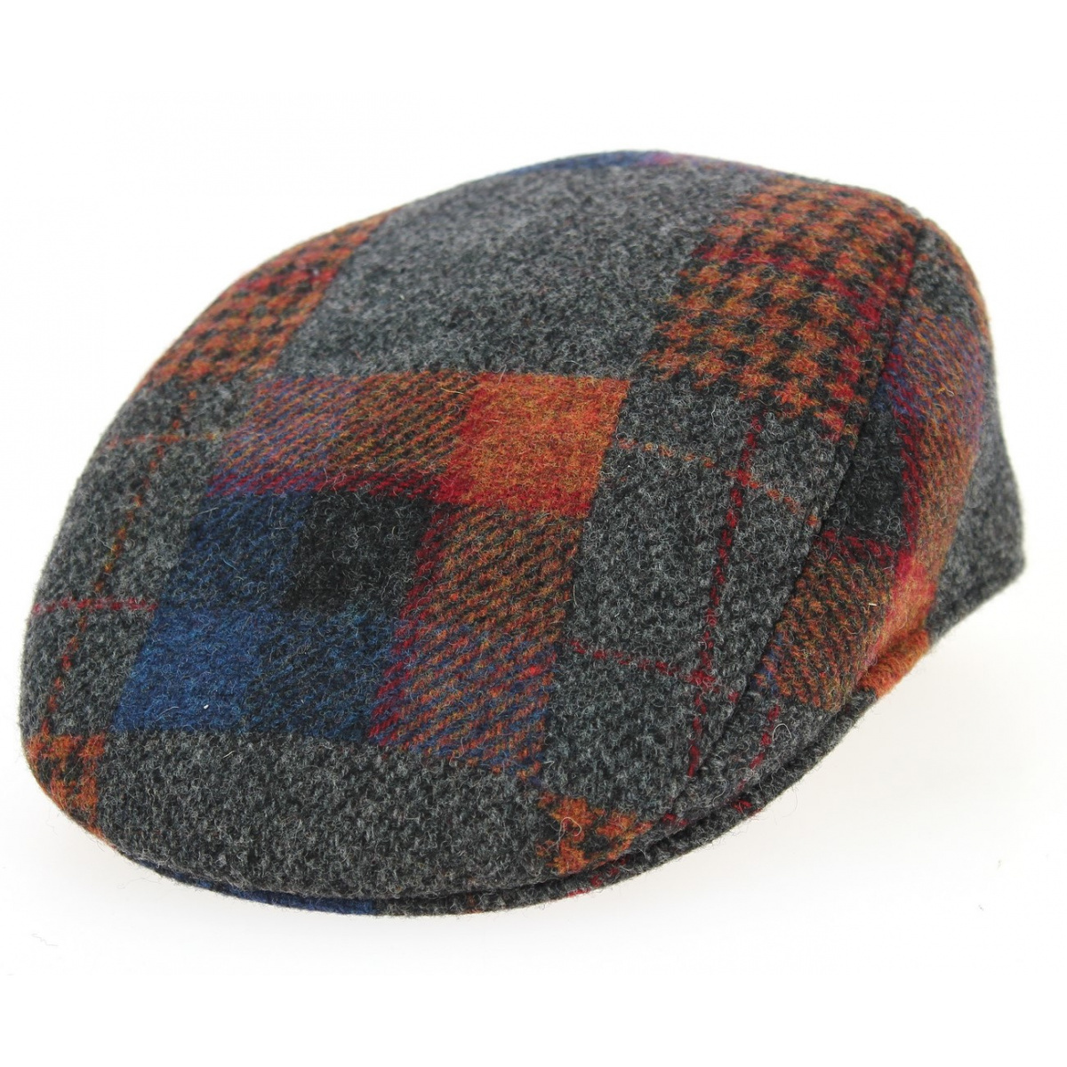 Flat Cap Norris Patchwork- Traclet Reference : 188 | Chapellerie Traclet