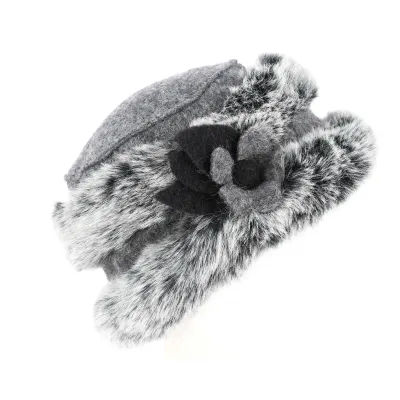 Megeve Gray Boiled Wool Toque - Traclet Reference: 2436 | Traclet Hat Shop