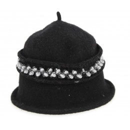 Toque Femme Laine Noire- Traclet