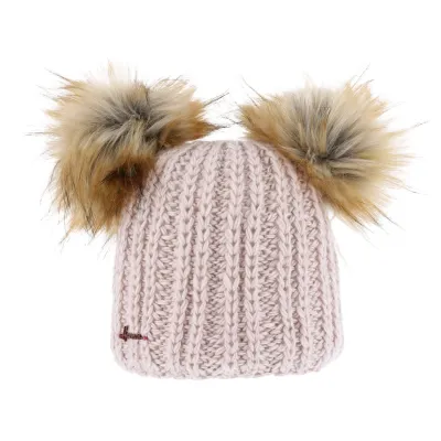 Bonnet à Pompon Maggy Beige- Herman  Reference : 4238 | Chapellerie Traclet