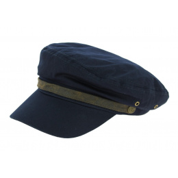 Navy Cotton Fisherman Cap - Traclet