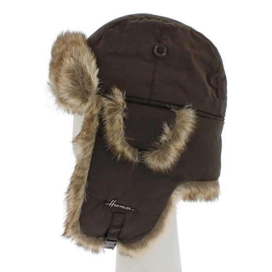 Brown Faux Fur Ushanka - Herman Brown Faux Fur Ushanka - Herman