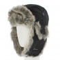 Black Faux Fur Ushanka - Herman