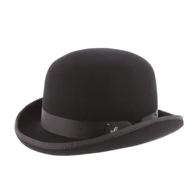 Don Church Black Wool Felt Bowler Hat - Herman Reference: 2288 | Traclet Hat Shop