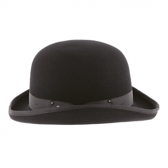 Chapeau Melon Don Church Feutre Laine Noir - Herman