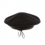 Black Wool Monty Beret - Herman