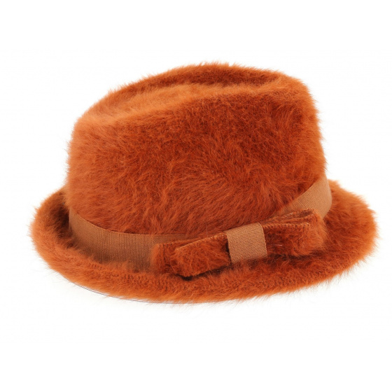 Chapeau Trilby Padola Angora Rouille- Traclet