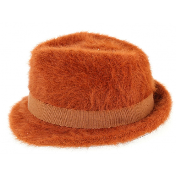Rust Angora Padola Trilby Hat - Traclet