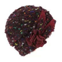 Women's Tacconi Wool Plum Beanie - Traclet Reference: 2867 | Traclet Hat Shop