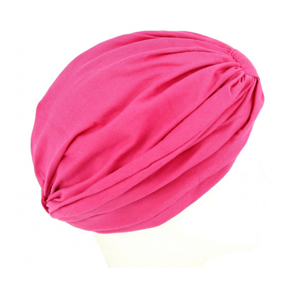 Fuchsia Chemotherapy Turban - Fléchet Fuchsia Chemotherapy Turban - Fléchet
