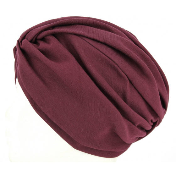 Turban chimiothérapie prune Turban chimiothérapie prune