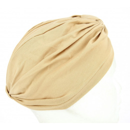 Beige Chemotherapy Turban - Fléchet