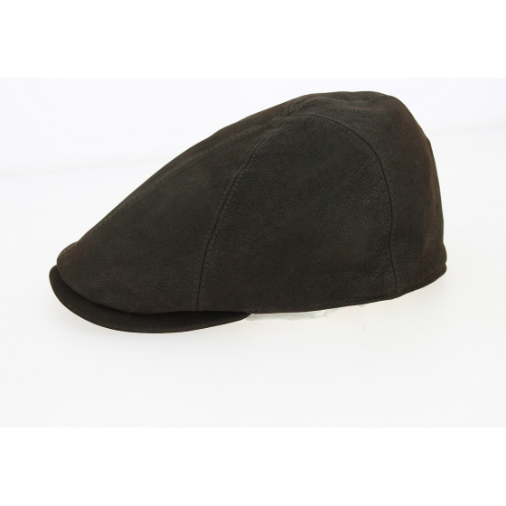 Casquette Bec de Canard Herstal Cuir Marron - City Sport Casquette Bec de Canard Herstal Cuir Marron - City Sport