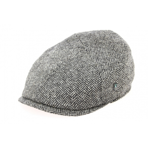 Grey Wool Chevron Rounded Cap - City Sport