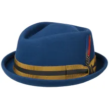 Chapeau PorkPie Diamond Feutre Laine Bleu- Stetson  Reference : 3137 | Chapellerie Traclet