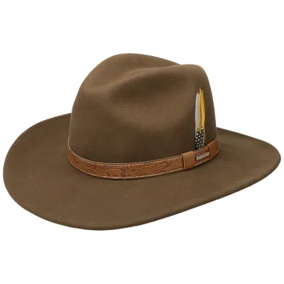 Chapeau Western Vitafelt Laine Marron - Stetson Reference : 7145 | Chapellerie Traclet