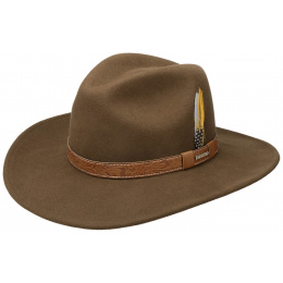 Brown Wool Vitafelt Western Hat - Stetson