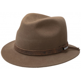 Brown Fur Felt Traveler Hat - Stetson