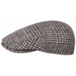 Kent Virgin Wool Plaid Flat Cap - Stetson