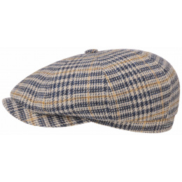Casquette Hatteras Laine Carreaux Beige- Stetson