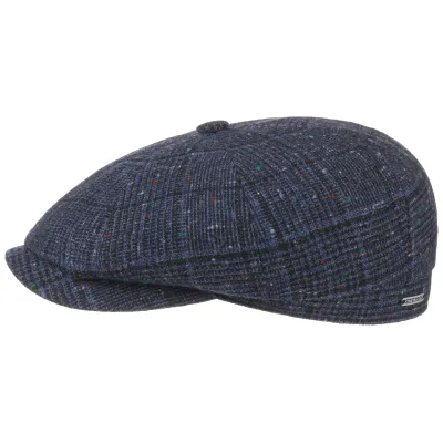 Navy Blue Wool Hatteras Cap - Stetson Reference: 6385 | Traclet Hat Shop