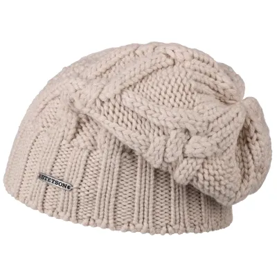 Bonnet Tricot Valisdale Laine Beige- Stetson  Reference : 4159 | Chapellerie Traclet
