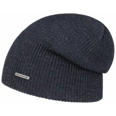 Bonnet Long Wisconsin Laine Bleu Marine- Stetson  Reference : 7151 | Chapellerie Traclet