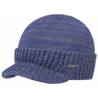 Bonnet Casquette Coton Bleu- Stetson Reference : 7303 | Chapellerie Traclet