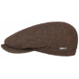 Brown Wool Flat Driver Cap - Stetson