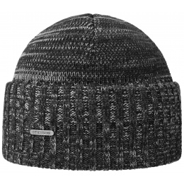 Wisconsin Black Wool Cuffed Beanie - Stetson